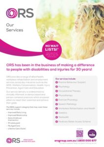 Service brochure for ‘All ORS Services
