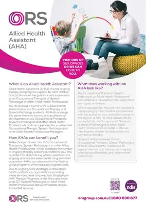 Allied health assistant brochure