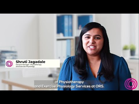 Image for ORS' Physiotherapy and Exercise Physiology Division announcement with Shruti Jagadale