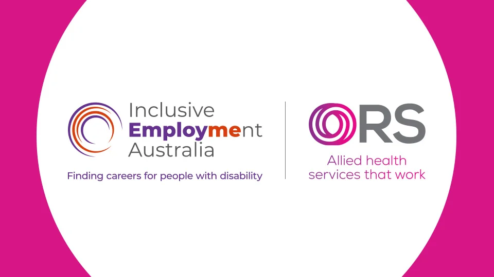 Inclusive Employment Australia and ORS logos side by side