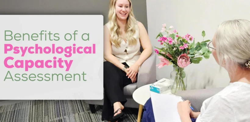 Psychologist and participant during a psychological capacity assessment